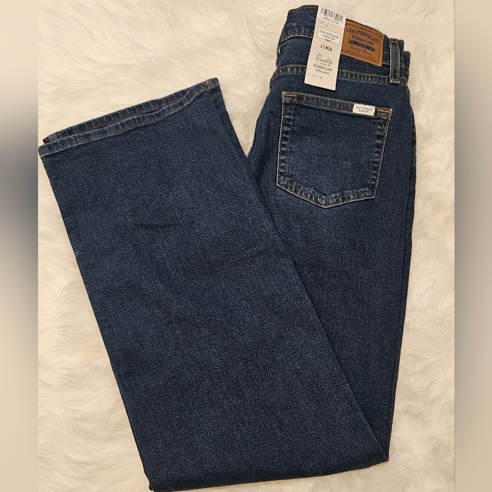 Levi Strauss Signature High Rise Loose Straight Leg Jeans